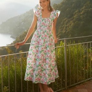 Hill House Ellie Nap Dress | Pink Roses Poplin